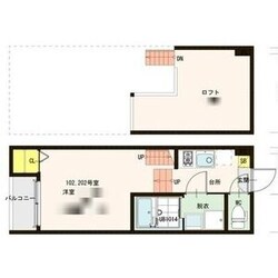 東照宮駅 徒歩9分 2階の物件間取画像